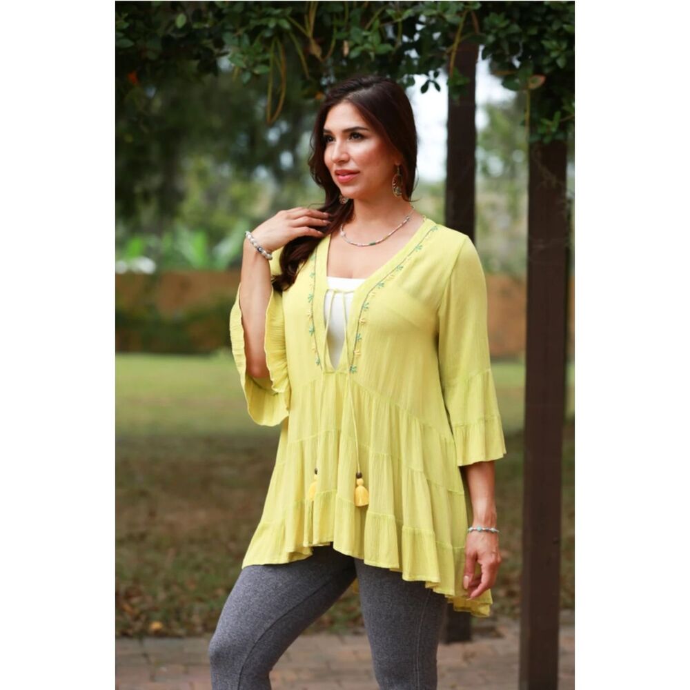 Summer Elegance Flared Tunic